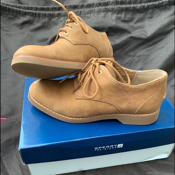 Sperry Delancey Camel Oxfords - Picture 3 of 6